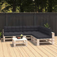 Vidaxl bankkussens pallet 7 st antraciet
