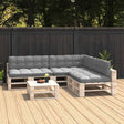 Vidaxl bankkussens pallet 7 st grijs