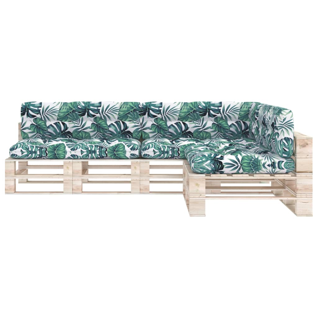 Vidaxl Bank cushions Pallet 7 ST Leaf pattern