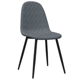 Vidaxl eetkamerstoelen 4 st fluweel donkergrijs