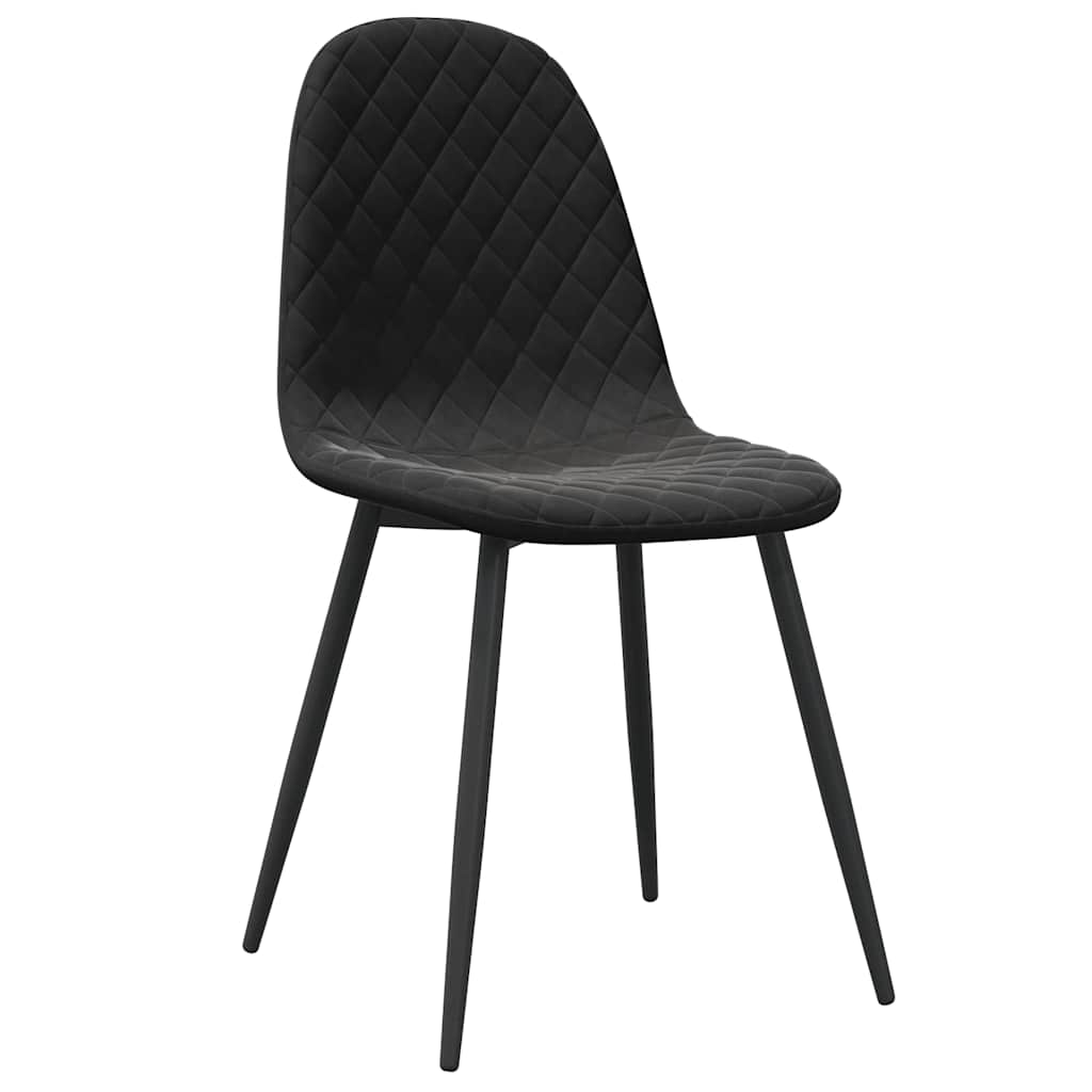 Vidaxl eetkamerstoelen 4 st fluweel zwart