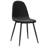 Vidaxl eetkamerstoelen 4 st fluweel zwart