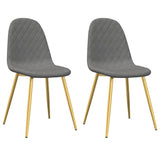 Vidaxl eetkamerstoelen 2 st fluweel lichtgrijs