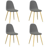 Vidaxl eetkamerstoelen 4 st fluweel lichtgrijs