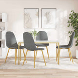 Vidaxl eetkamerstoelen 4 st fluweel lichtgrijs