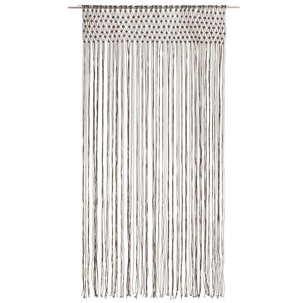 Vidaxl gordijn macramé 140x240 cm katoen taupe