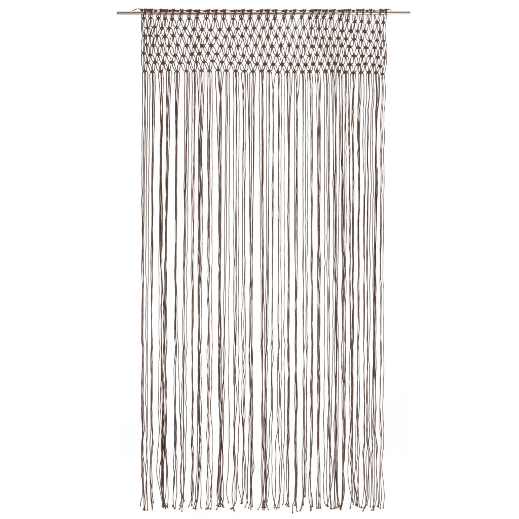 Vidaxl Vorhang Macramé 140x240 cm Baumwolltaupe