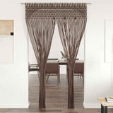 Vidaxl gordijn macramé 140x240 cm katoen taupe