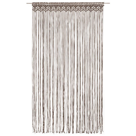 Vidaxl gordijn macramé 140x240 cm katoen taupe