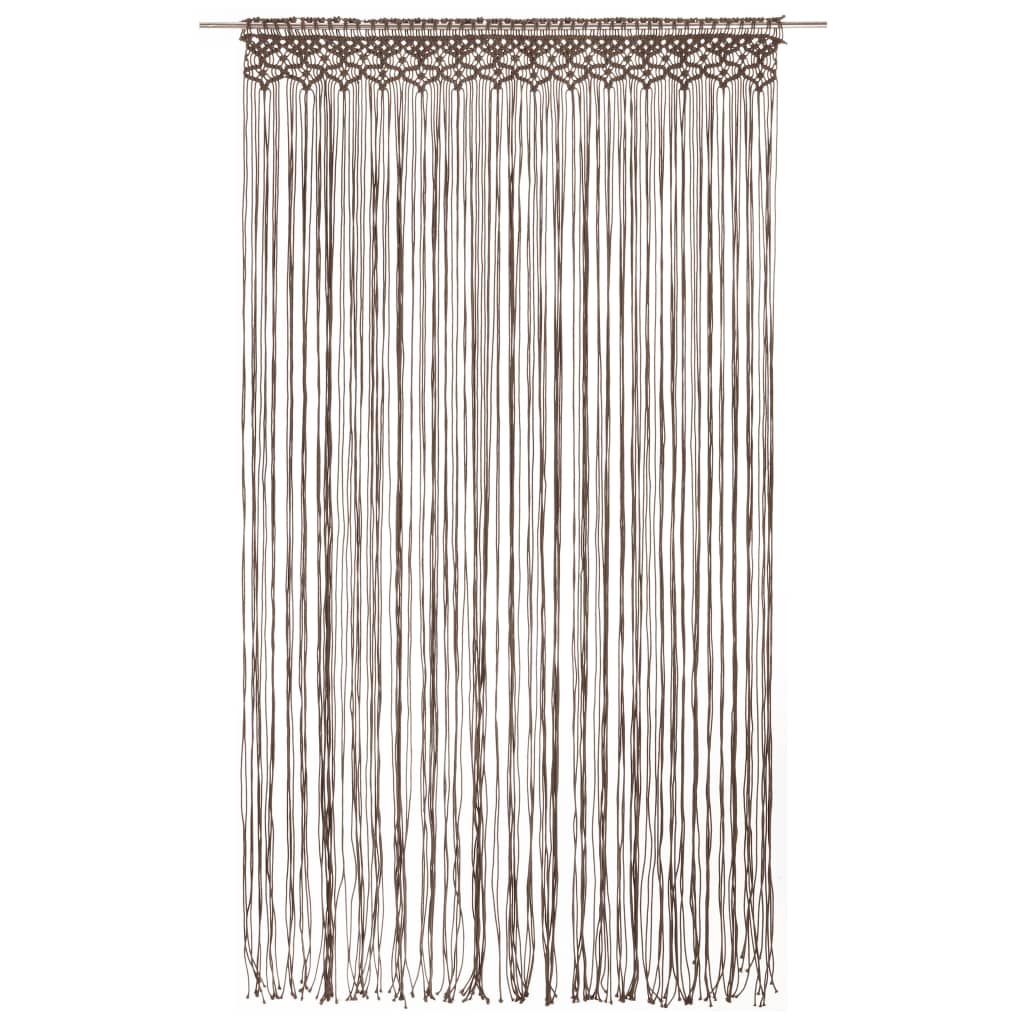 Vidaxl Vorhang Macramé 140x240 cm Baumwolltaupe