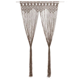Vidaxl gordijn macramé 140x240 cm katoen taupe