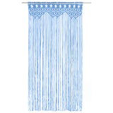 Vidaxl Vorhang Macramé 140x240 cm Baumwollblau