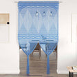 Vidaxl gordijn macramé 140x240 cm katoen blauw