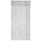 Vidaxl gordijn macramé 140x240 cm katoen antraciet