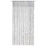Vidaxl gordijn macramé 140x240 cm katoen antraciet