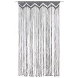 Vidaxl gordijn macramé 140x240 cm katoen antraciet