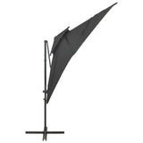 Vidaxl Floating parasol with double roof 250x250 cm anthracite -colored