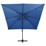 Vidaxl flytende parasol med dobbelttak 300x300 cm Azure Blue