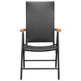 Vidaxl tuinstoelen 4 st poly rattan zwart