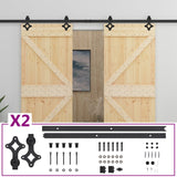 VidaXL sliding door with batter 80x210 cm Solid pine