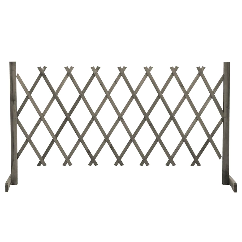 Vidaxl tuinlatwerk 150x80 cm massief vurenhout grijs