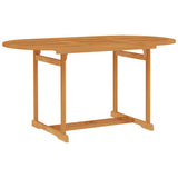 Vidaxl tuintafel 150x90x75 cm massief teakhout