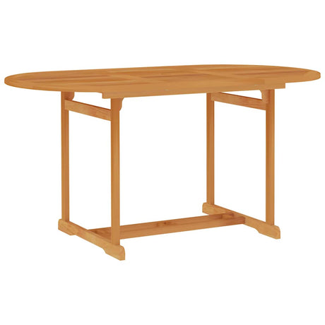 Vidaxl tuintafel 150x90x75 cm massief teakhout