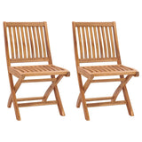 Vidaxl tuinstoelen 2 st inklapbaar massief teakhout