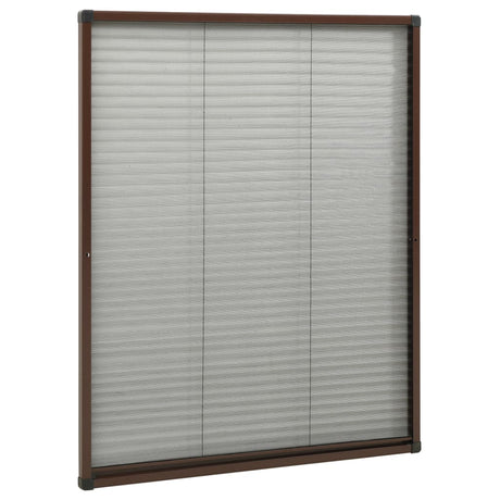 Vidaxl raamhor plissé 60x80 cm aluminium bruin