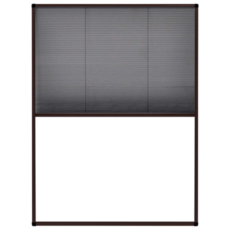 Vidaxl raamhor plissé 60x80 cm aluminium bruin
