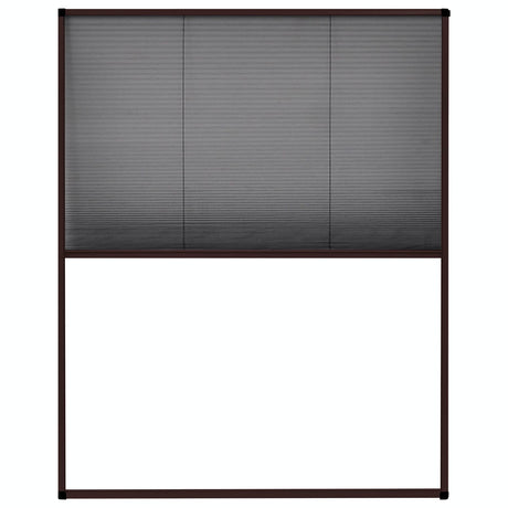 Vidaxl raamhor plissé 80x100 cm aluminium bruin