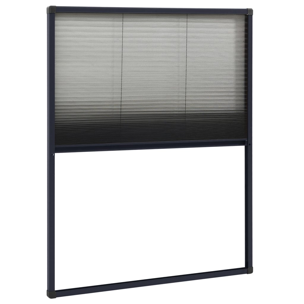 Vidaxl Fenster Plissé 60x80 cm Aluminium -Anthrazit -ausgelöst