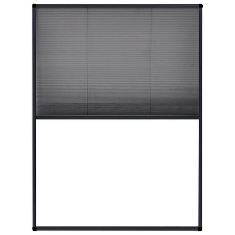 Vidaxl raamhor plissé 60x80 cm aluminium antracietkleurig