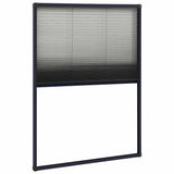 Vidaxl raamhor plissé 80x120 cm aluminium antracietkleurig