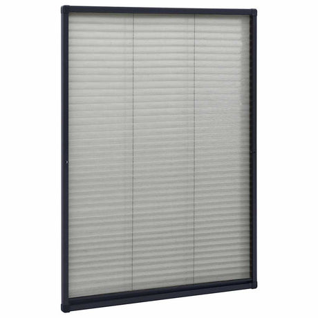 Vidaxl raamhor plissé 80x120 cm aluminium antracietkleurig