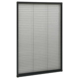 Vidaxl raamhor plissé 80x160 cm aluminium antraciet
