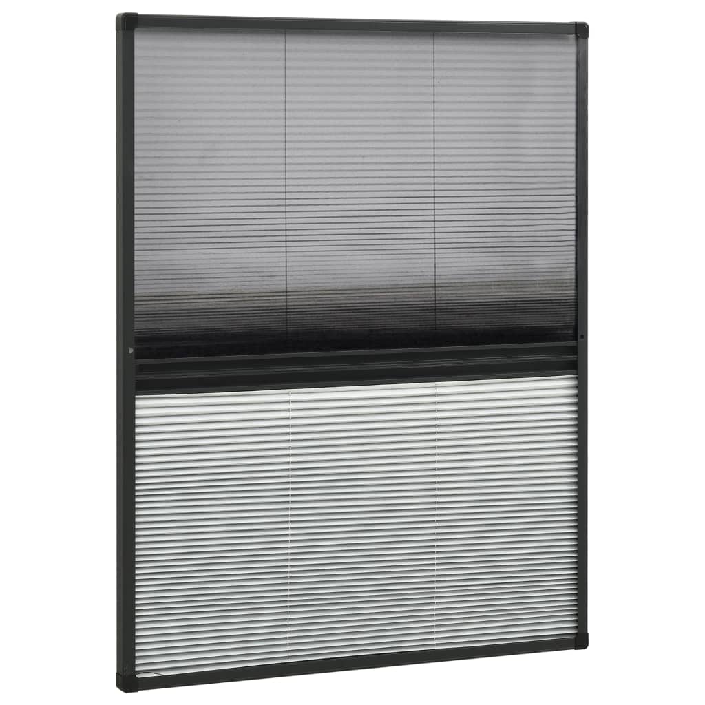 Vidaxl Raamhor Plissé z blazino 80x100 cm aluminij