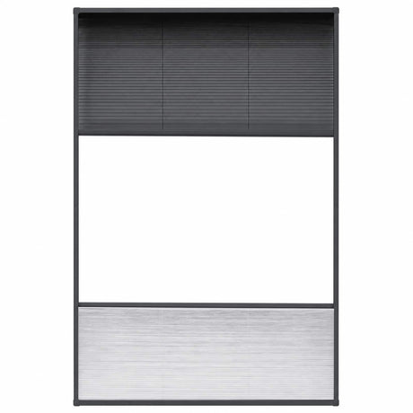 Vidaxl raamhor plissé met verduistering 80x120 cm aluminium