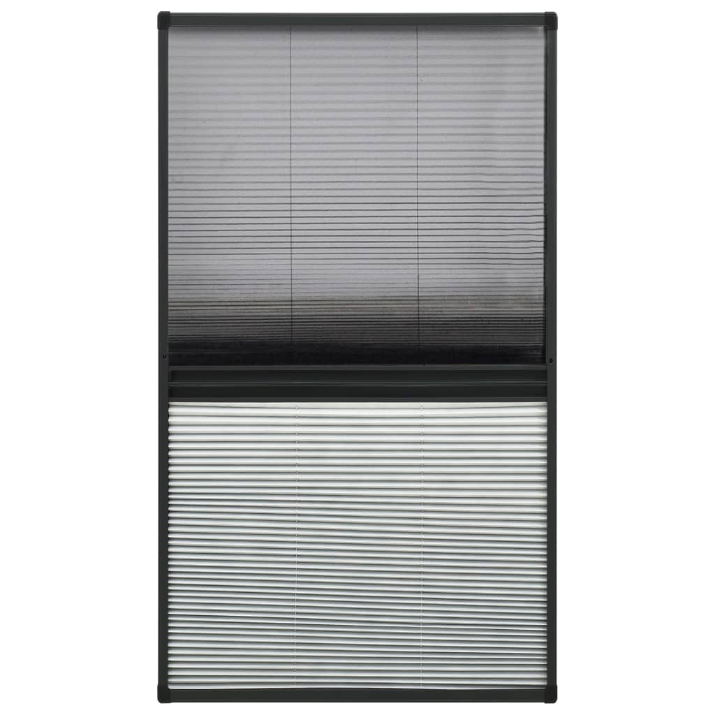 Vidaxl raamhor plissé met verduistering 80x160 cm aluminium