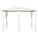 Vidaxl prieel met paalhoezen 160 g m² 3x4x2,6 m crèmekleurig