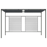 Vidaxl Arbor med utdragbart tak 180 g m² 4x3x2,3 M Anthracite -färgad