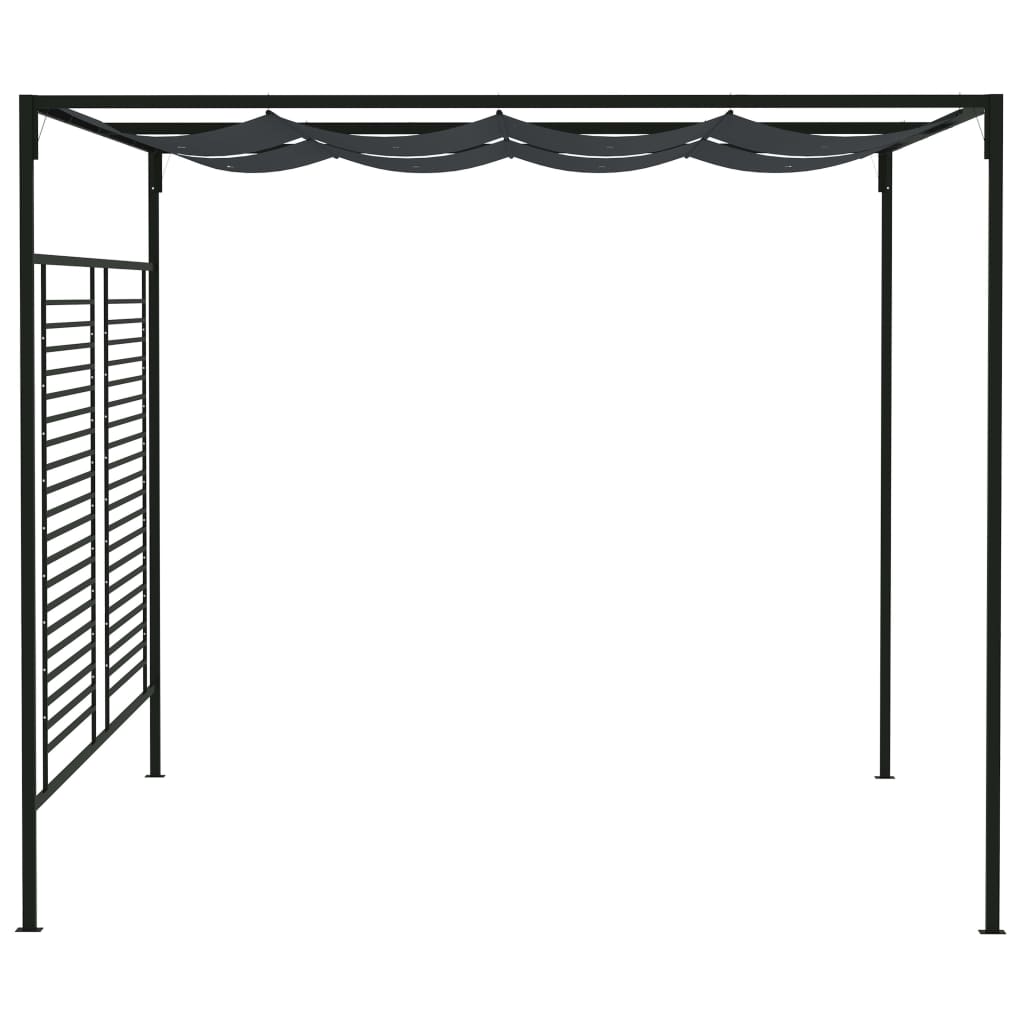 Vidaxl Arbor med utdragbart tak 180 g m² 4x3x2,3 M Anthracite -färgad