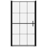 Vidaxl Duschdier 100x178 cm häerte Glas schwaarz