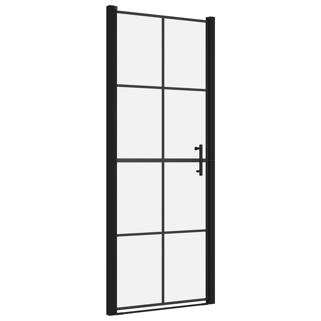 Porte doccia Vidaxl 81x195 cm Black indurito