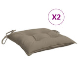 Vidaxl Chair cushions 2 pcs 40x40x7 cm Oxford fabric taupe