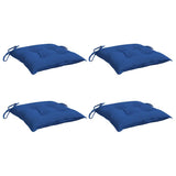Vidaxl stoelkussens 4 st 40x40x7 cm oxford stof blauw