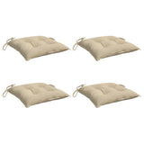 Vidaxl stoelkussens 4 st 50x50x7 cm oxford stof beige