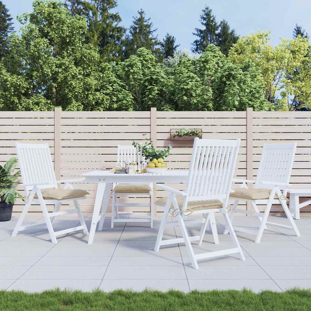 Vidaxl stoelkussens 4 st 50x50x7 cm oxford stof beige