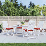 Vidaxl stoelkussens 4 st 50x50x7 cm oxford stof rood