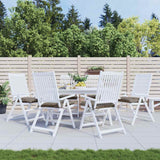 Vidaxl stoelkussens 6 st 50x50x7 cm oxford stof taupe